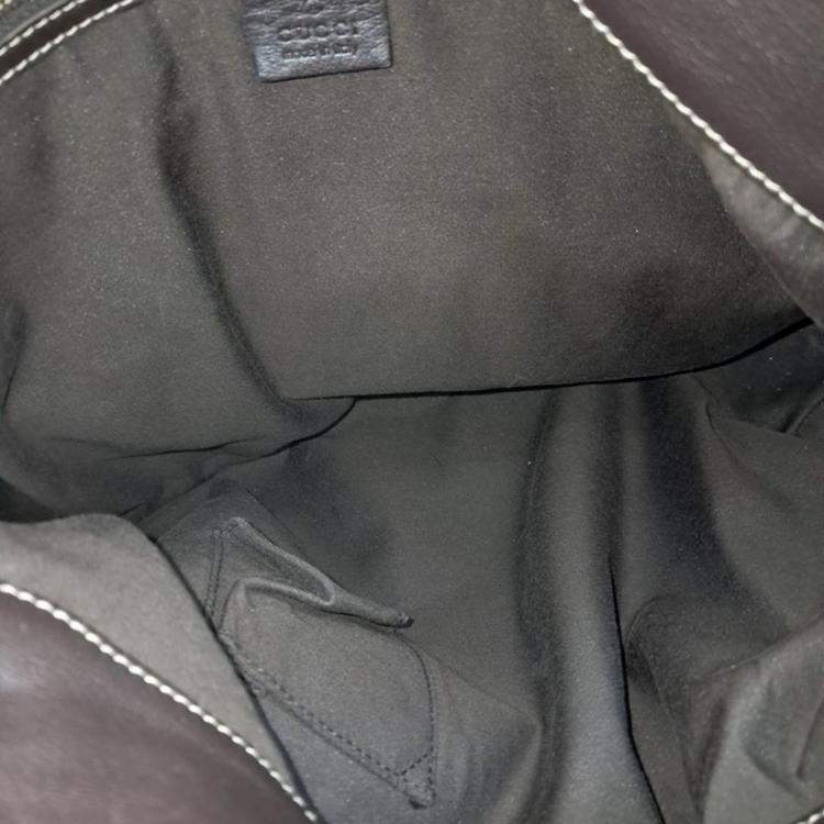 Pre Owned Gucci Bamboo Handle Indy Hobo Bag