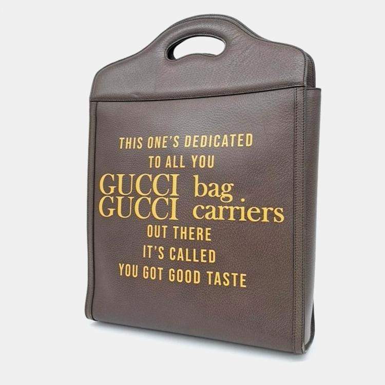 Pre Owned Gucci 100 medium tote and shoulder bag