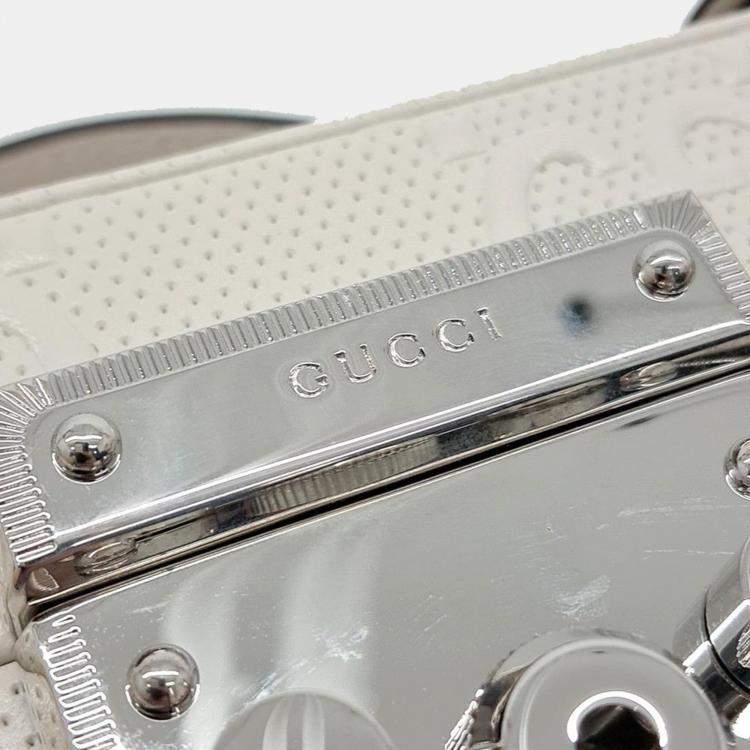 Pre Owned Gucci GG embossed jewelry case