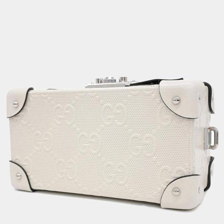 Pre Owned Gucci GG embossed jewelry case