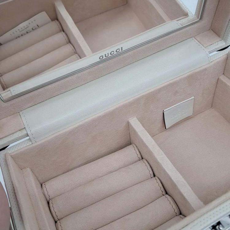 Pre Owned Gucci GG embossed jewelry case