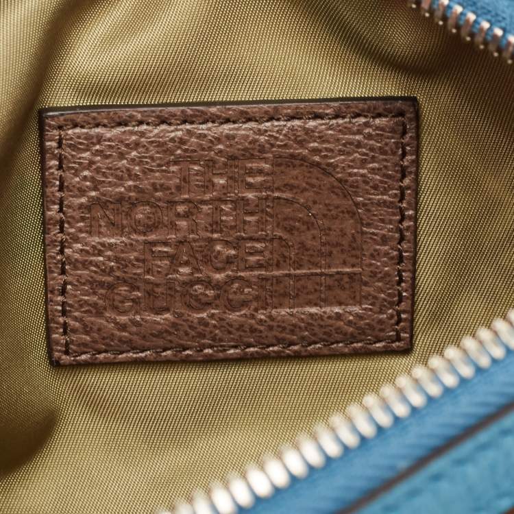 مملوكة مسبقًا Gucci x The North Face Multicolor Print Nylon and Leather Belt Bag