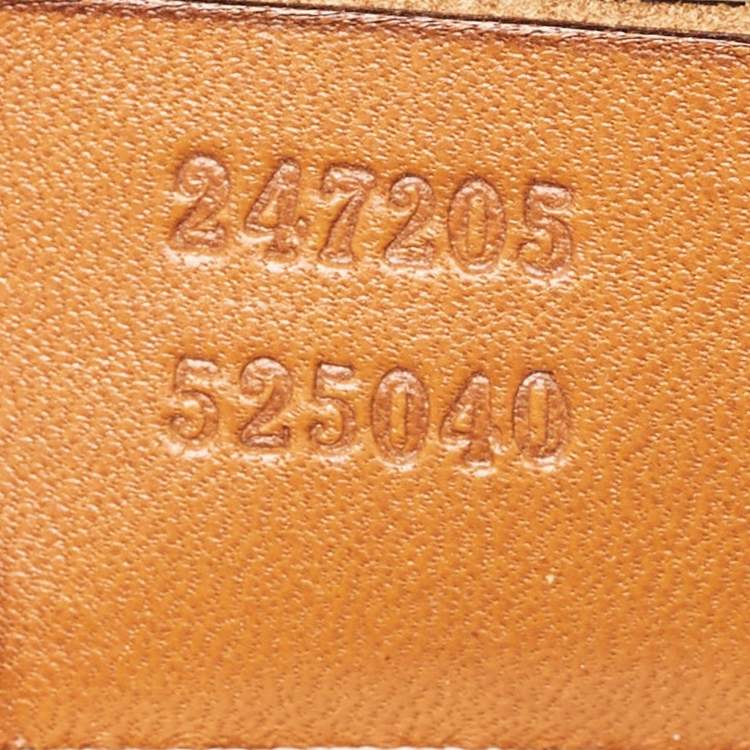 Pre Owned Gucci Tan/Beige GG Canvas Medium Vintage Web Boston Bag