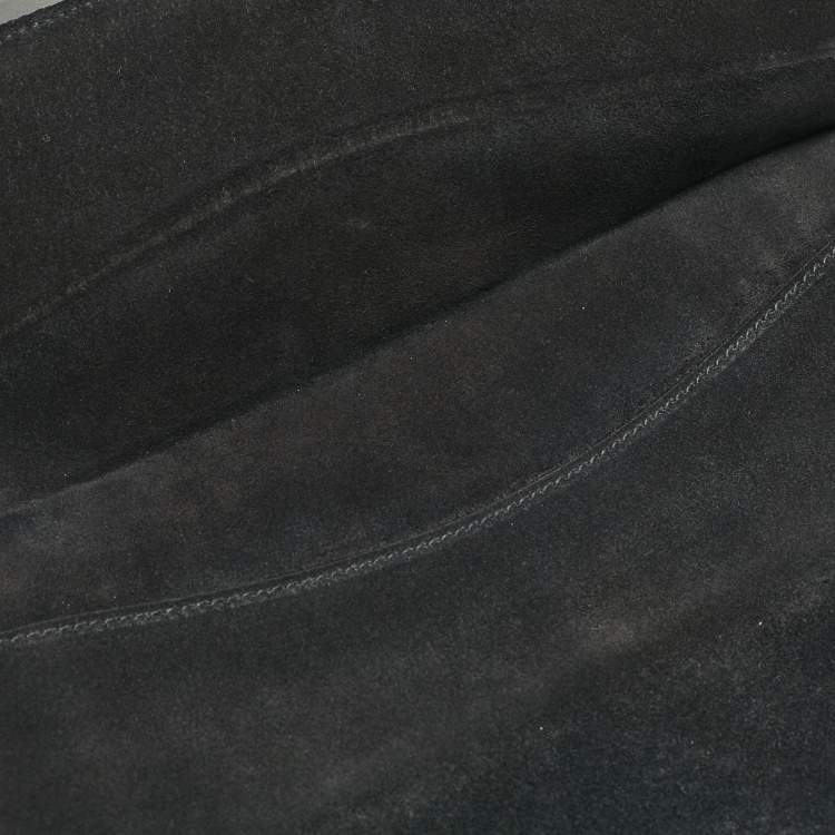 Pre Owned Gucci Black Suede and Leather Medium Dionysus Shoulder Bag