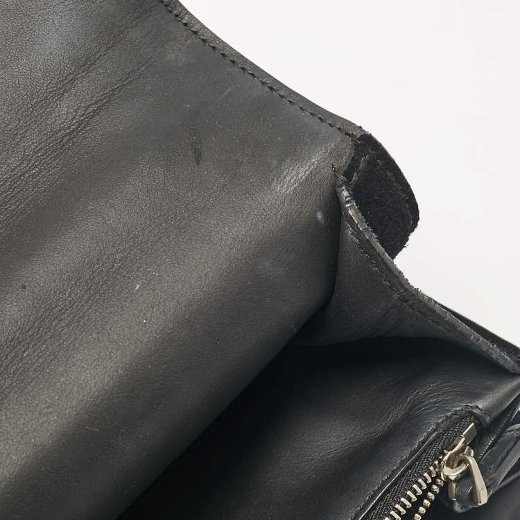 Pre Owned Gucci Black Suede and Leather Medium Dionysus Shoulder Bag