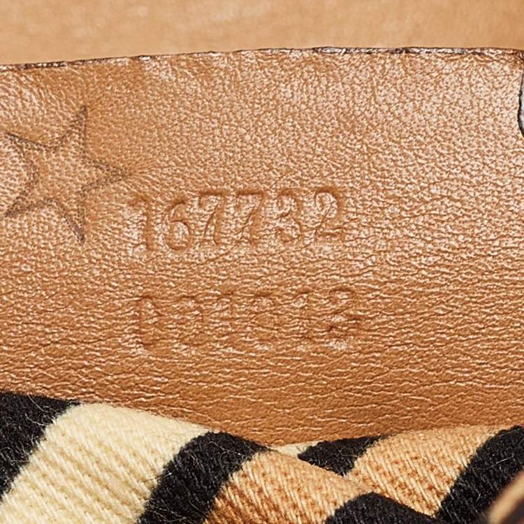 Pre Owned Gucci Tan Suede Medium Britt Tassel Hobo