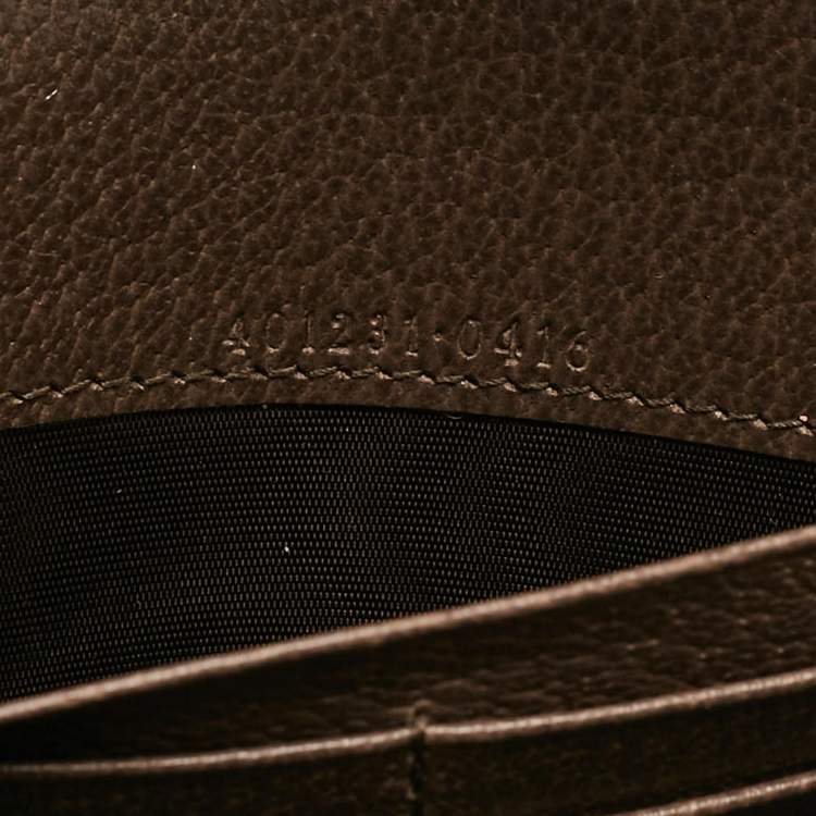 Pre Owned Gucci Brown/Beige Jumbo GG Canvas Dionysus Wallet On Chain