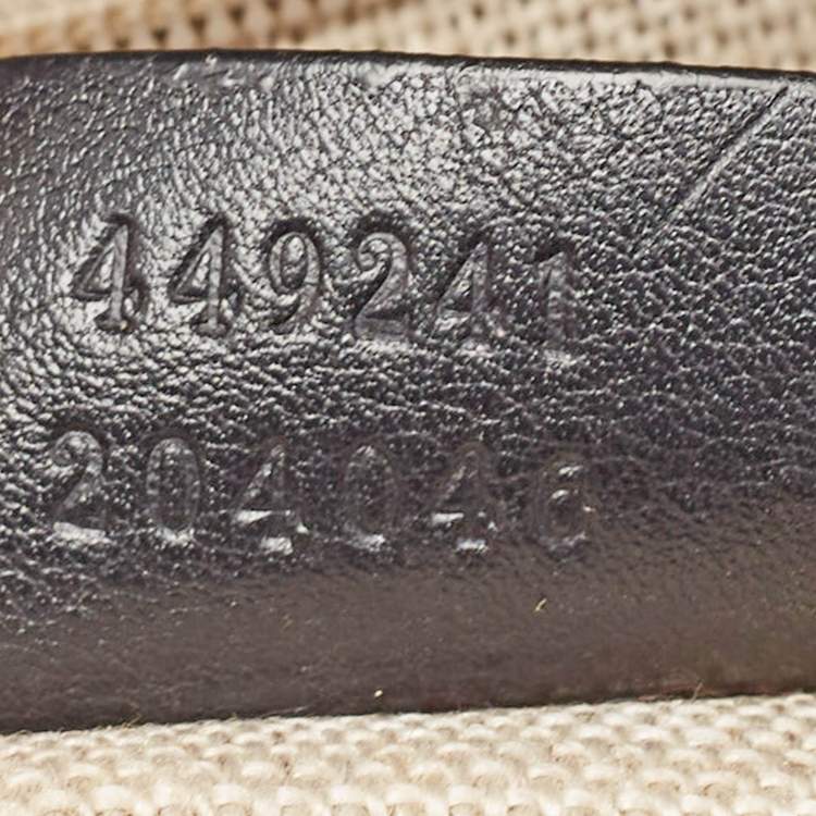 Pre Owned Gucci Black Guccissima Leather Small Bree Tote