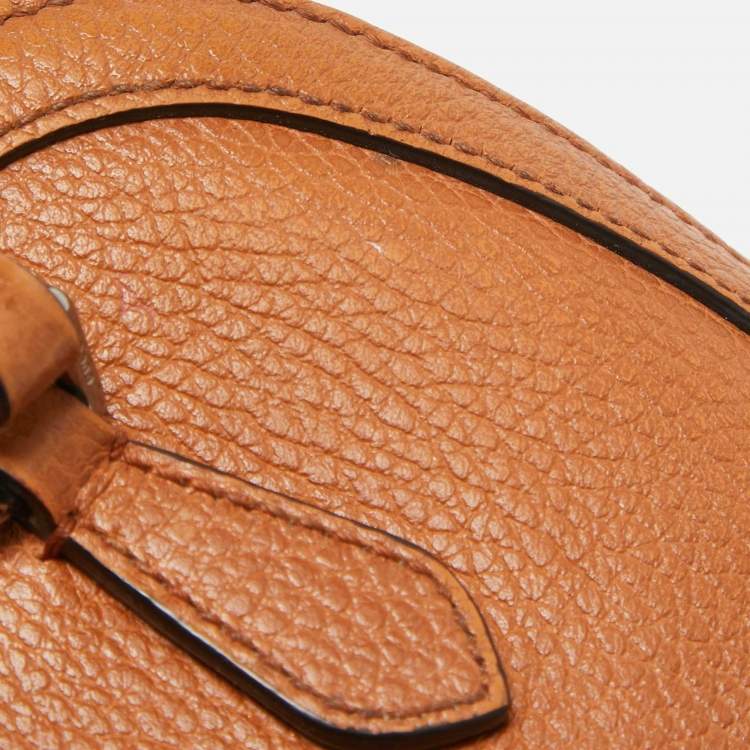 Pre Owned Gucci Brown Leather Mini Dome Satchel