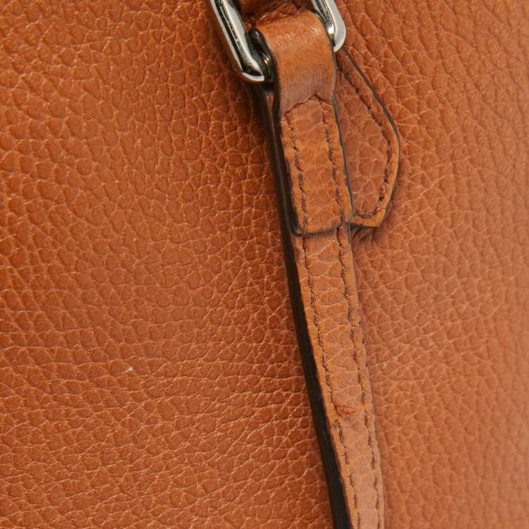 Pre Owned Gucci Brown Leather Mini Dome Satchel