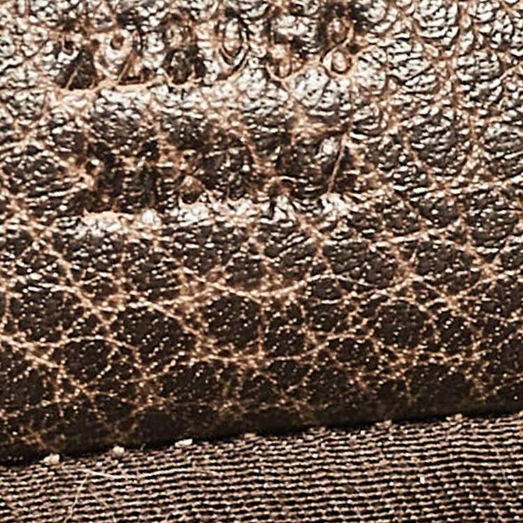 Pre Owned Gucci Dark Brown Guccissima Leather New Pelham Large Shoulder Bag