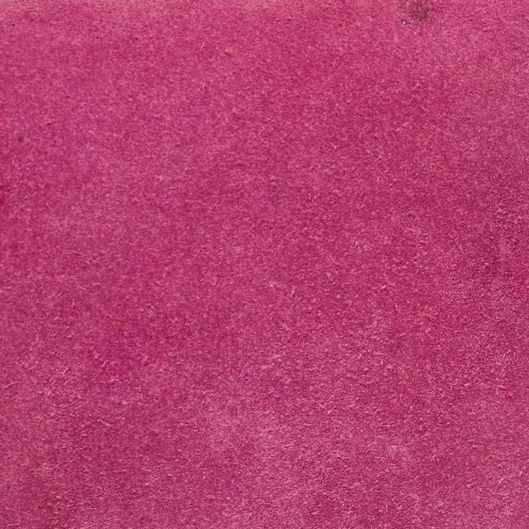 Pre Owned Gucci Pink Suede Crystals Horsebit Broadway Clutch