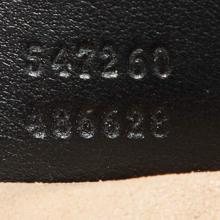 Pre Owned Gucci Black Leather GG Marmont Mini Top Handle Bag
