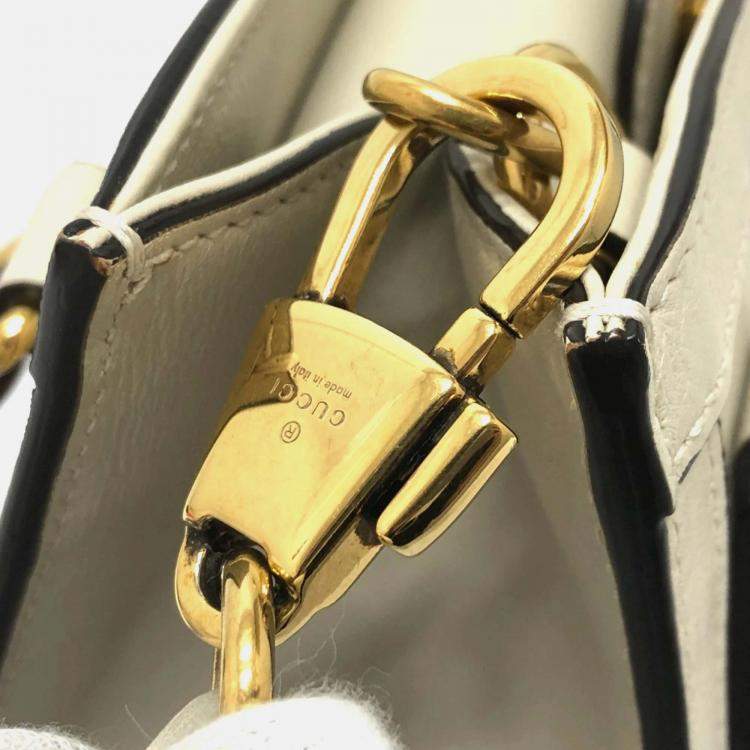 Pre Owned Gucci White GG Marmont bag