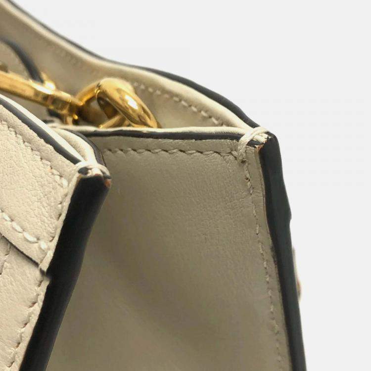 Pre Owned Gucci White GG Marmont bag