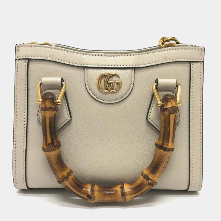 Pre Owned Gucci White GG Marmont bag