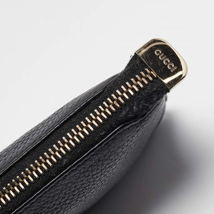 مملوكة مسبقًا Gucci Black Leather Soho Wristlet Clutch