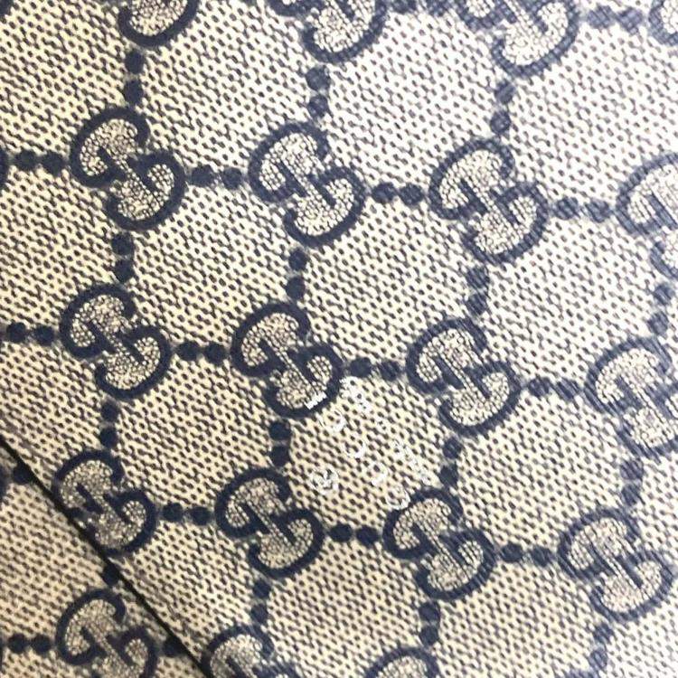 Pre Owned Gucci Beige x Black Dark Navy Tote Bag