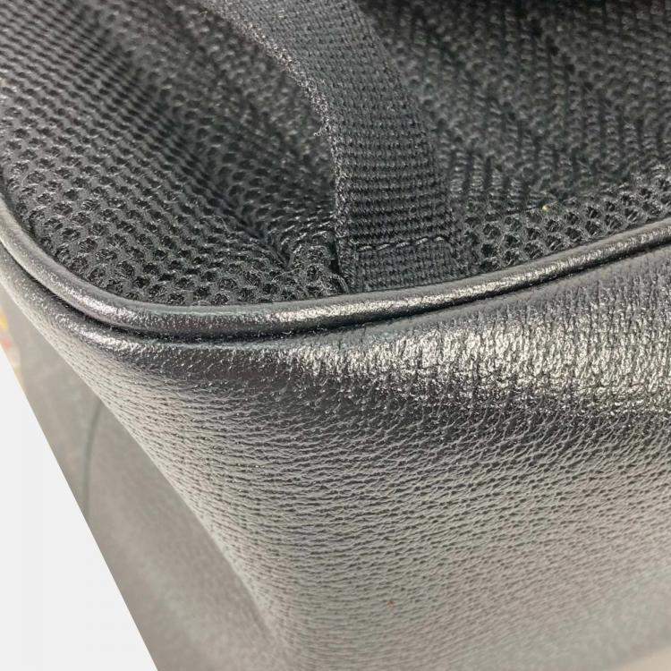 Pre Owned Gucci Black Interlocking G Tiger Backpack