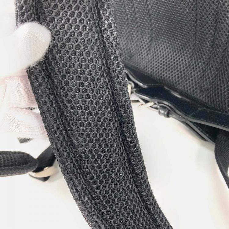 Pre Owned Gucci Black Interlocking G Tiger Backpack
