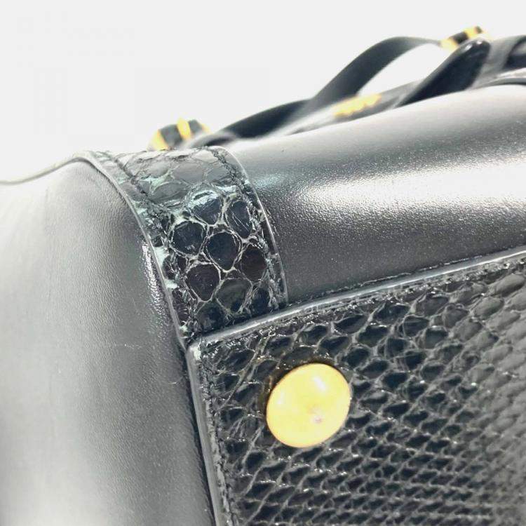 Pre Owned Gucci Black Tote Bag