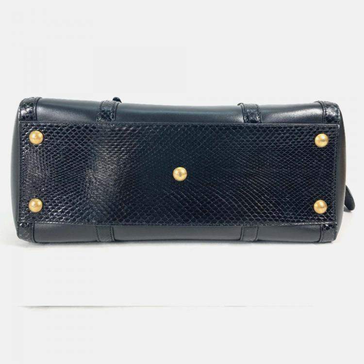 Pre Owned Gucci Black Tote Bag