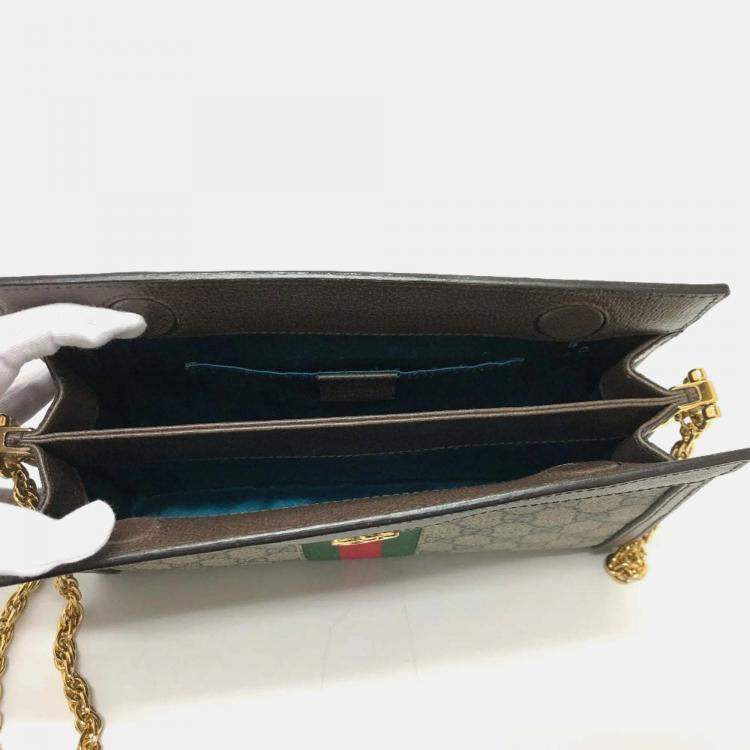 Pre Owned Gucci Brown chain bag Shoulder Bag