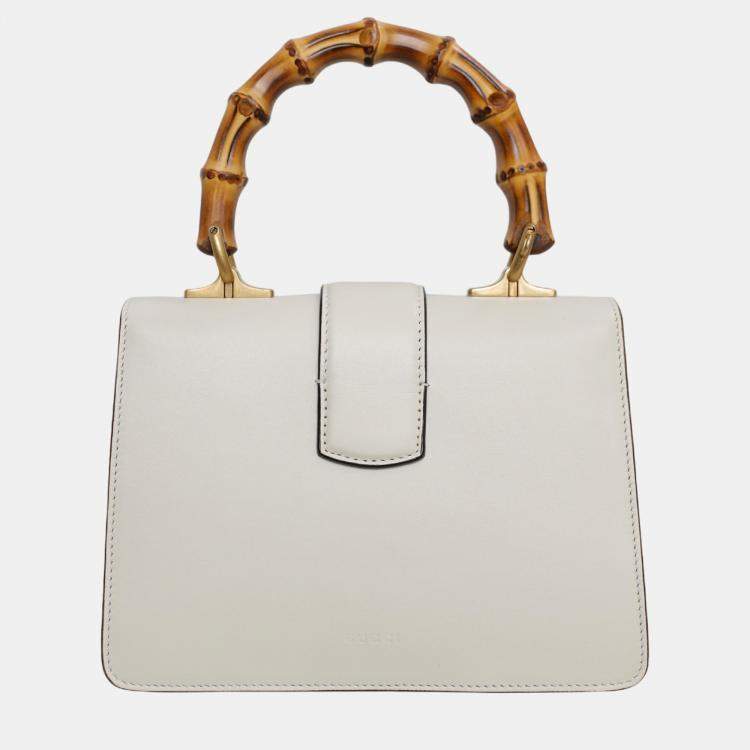 Pre Owned Gucci Tri Color Leather Mini Dionysus Bamboo Top Handle Bag