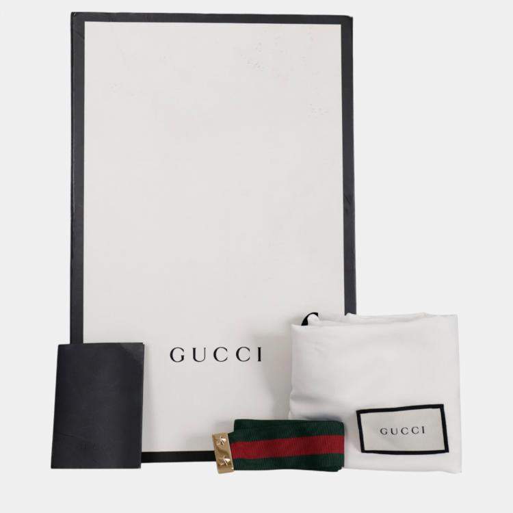 Pre Owned Gucci Red Leather Small Sylvie Shoulder Bag