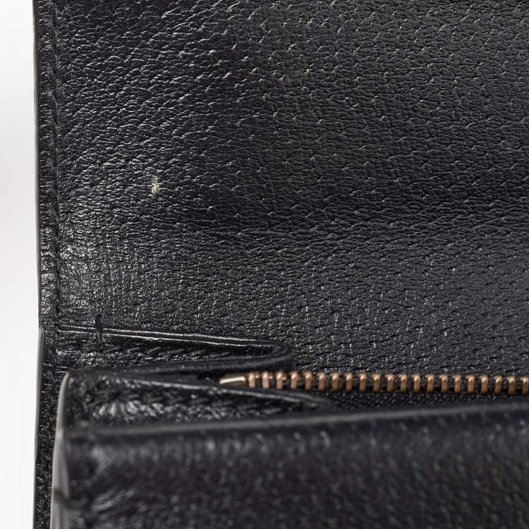 Pre Owned Gucci Black Leather Small Web Dionysus Shoulder Bag