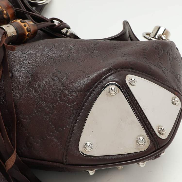 Pre Owned Gucci Brown Guccissima Leather Babouska Indy Hobo