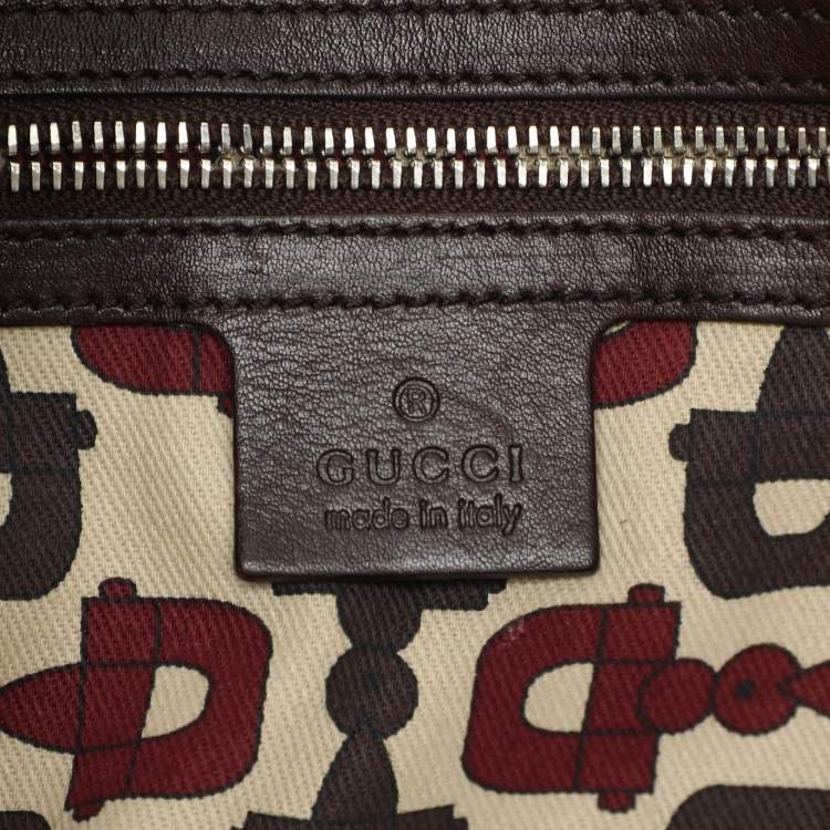 Pre Owned Gucci Brown Guccissima Leather Babouska Indy Hobo