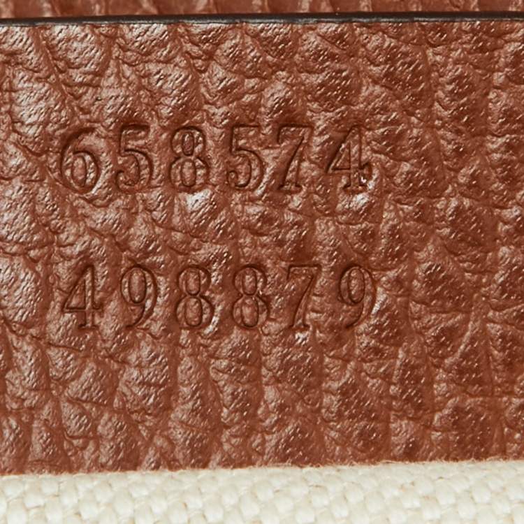 Pre Owned Gucci Blue/Brown GG Denim and Leather Mini Horsebit 1955 Crossbody Bag
