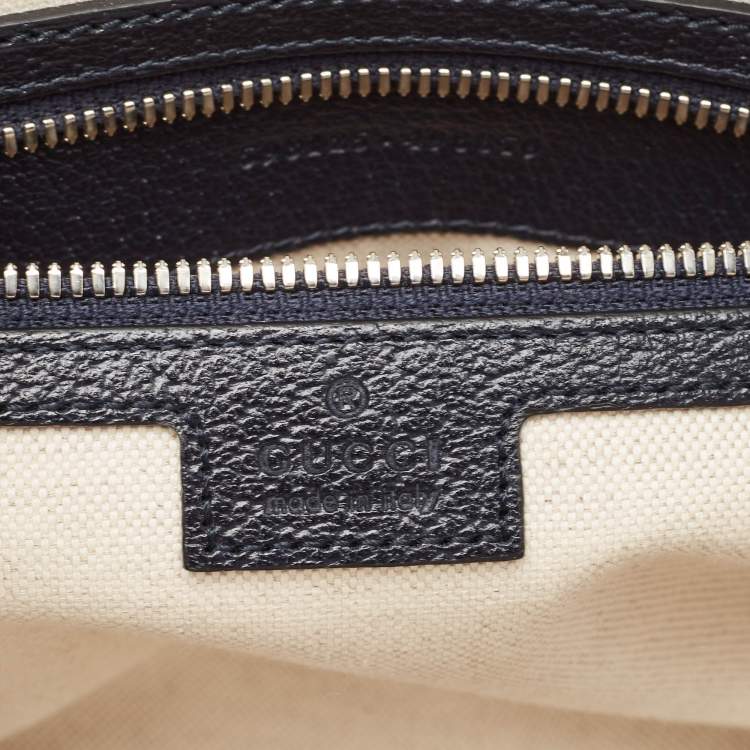 Pre Owned Gucci Blue/Beige GG Supreme Canvas Small Ophidia Crossbody Bag