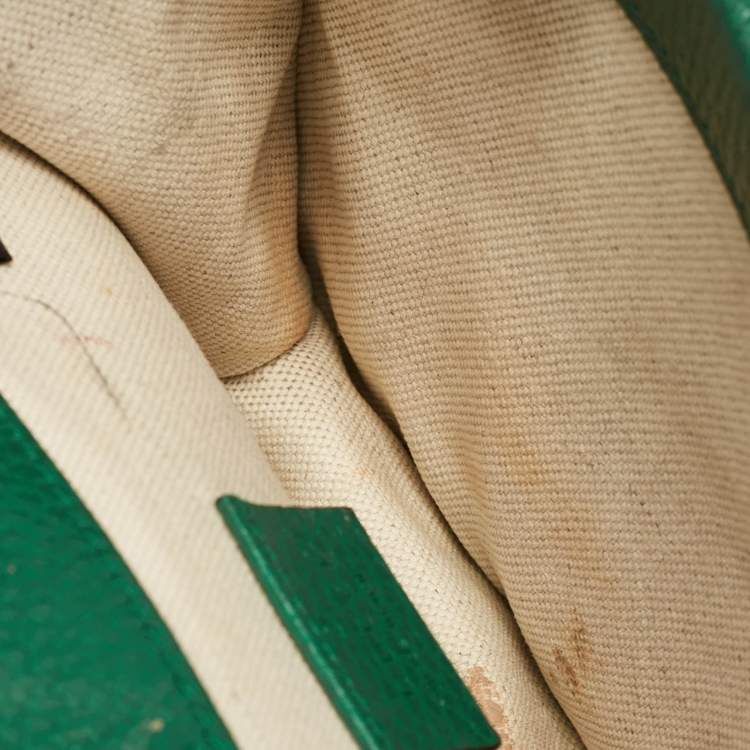 Pre Owned Gucci Green Leather Mini Dionysus Shoulder Bag