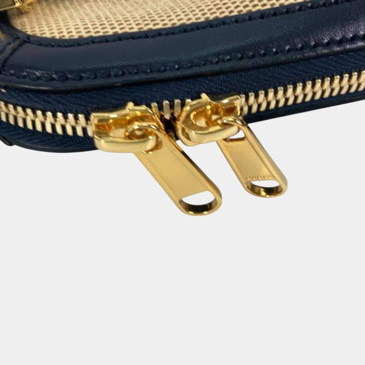 Pre Owned Gucci Beige x Dark Navy Horsebit 1955 Shoulder Bag