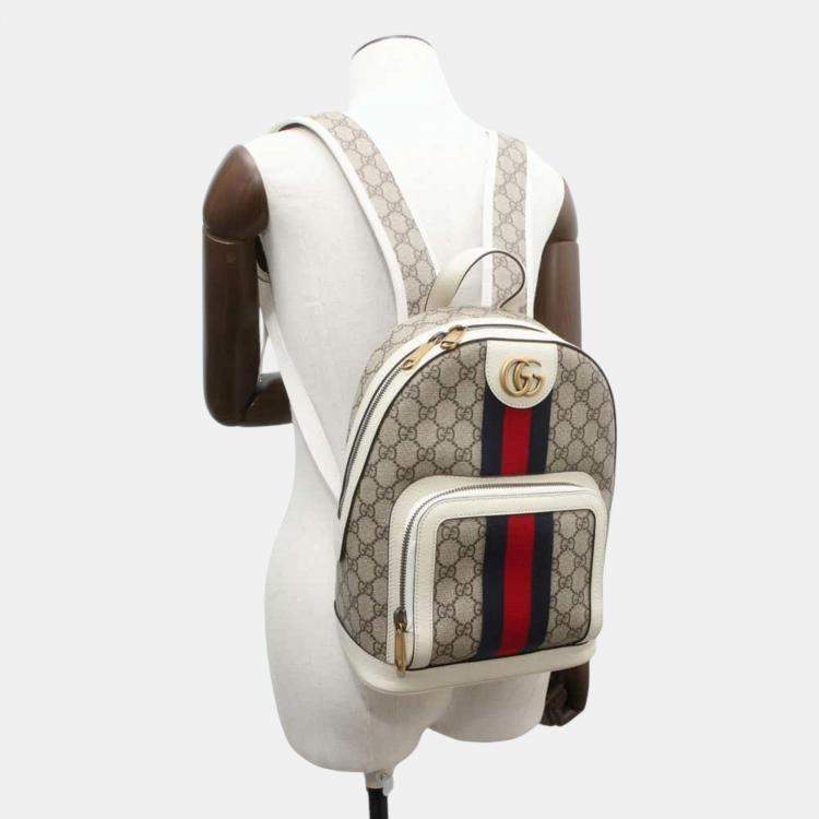 Gucci supreme small backpack hotsell