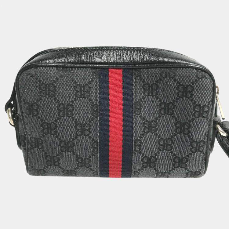 Pre Owned Gucci x Balenciaga Black Pochette Crossbody bag