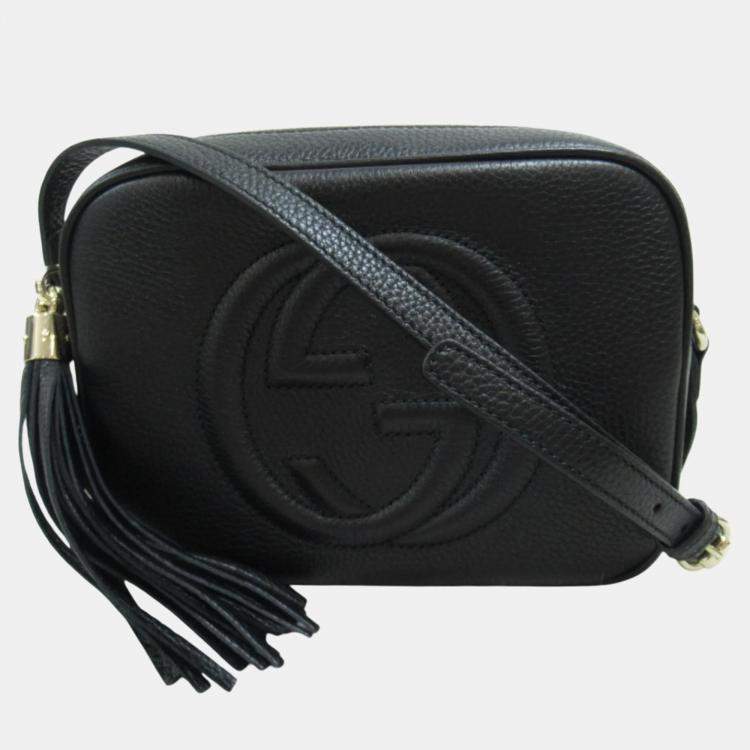 Gucci Black leather GG Soho Small Disco Bag Gucci | TLC