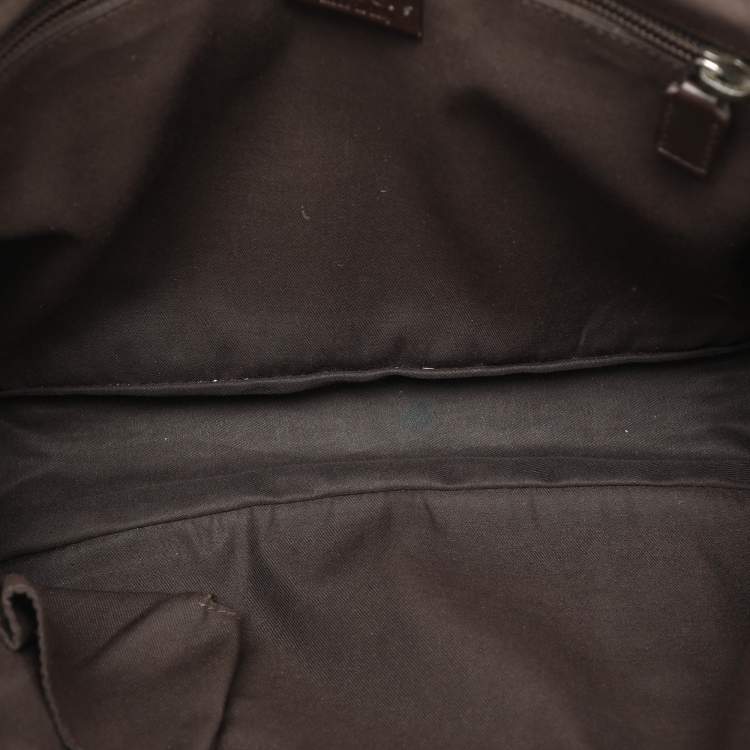 Pre Owned Gucci Beige/Ebony GG Canvas Messenger Bag