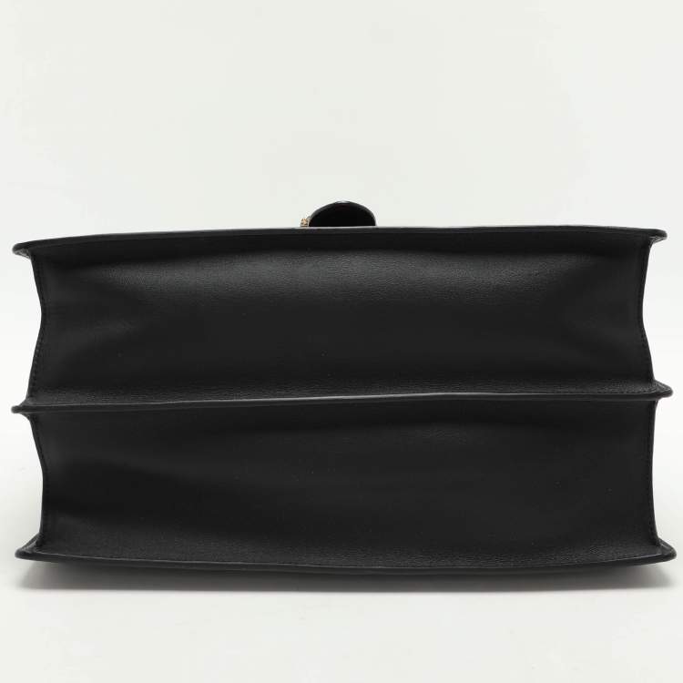 Pre Owned Gucci Tri Color Leather Large Dionysus Bamboo Top Handle Bag