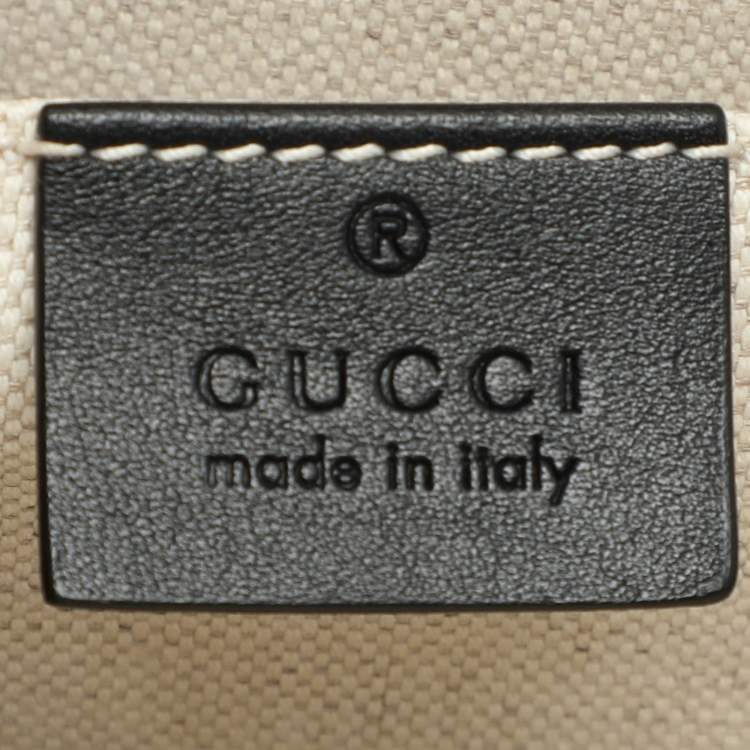Pre Owned Gucci Tri Color Leather Large Dionysus Bamboo Top Handle Bag
