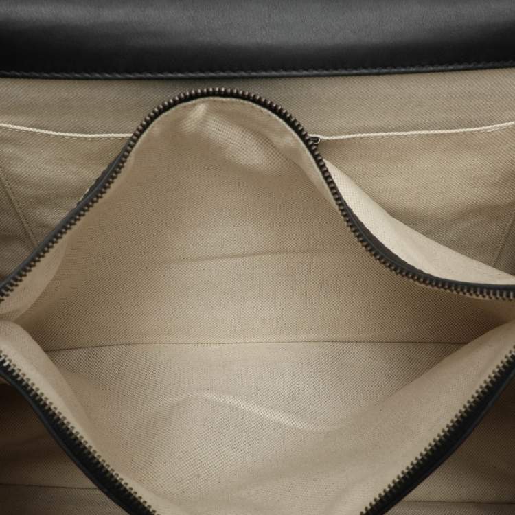 Pre Owned Gucci Tri Color Leather Large Dionysus Bamboo Top Handle Bag