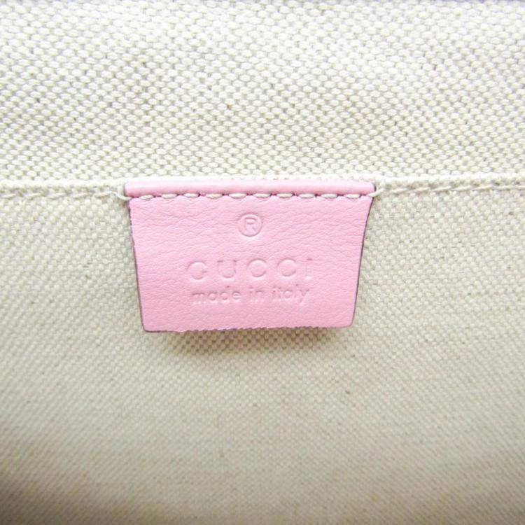 Pre Owned Gucci Navy Pink Red Bamboo Dionysus Leather Handbag