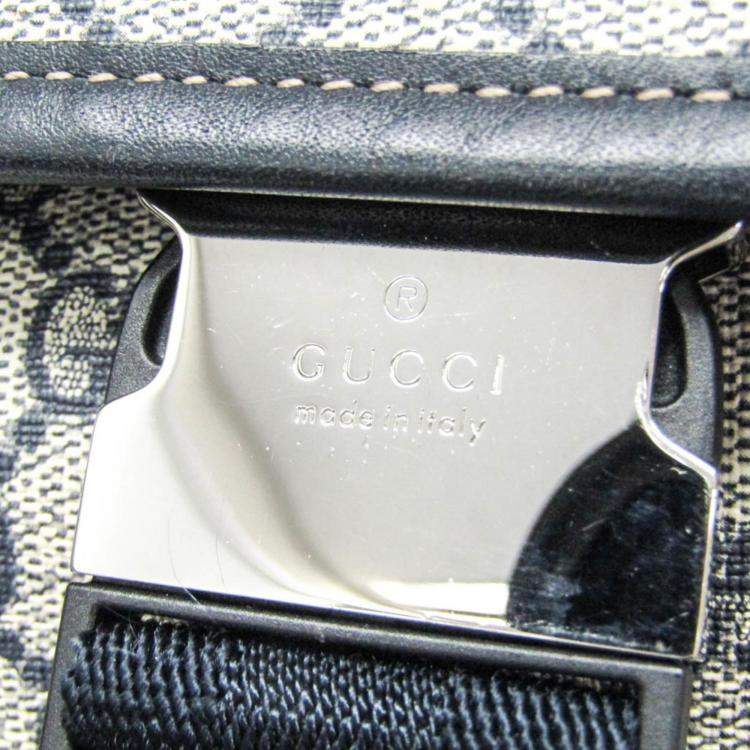 Pre Owned Gucci GG Supreme Beige Navy GG Supreme Backpack