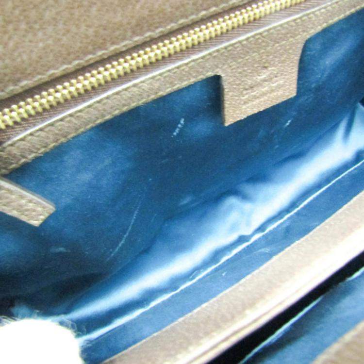 مملوكة مسبقًا Gucci Ophidia Medium GG Brown PVC Leather Shoulder Bag
