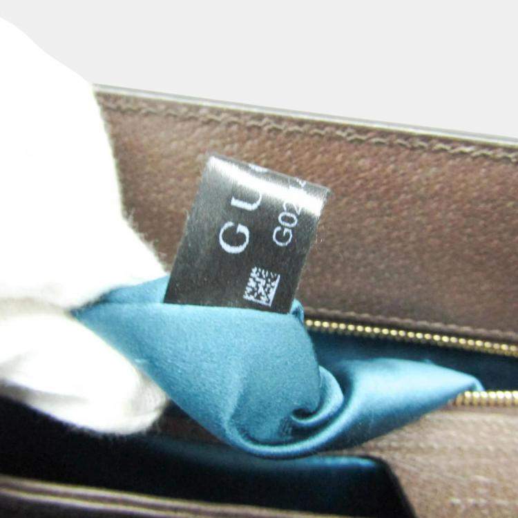 مملوكة مسبقًا Gucci Ophidia Medium GG Brown PVC Leather Shoulder Bag