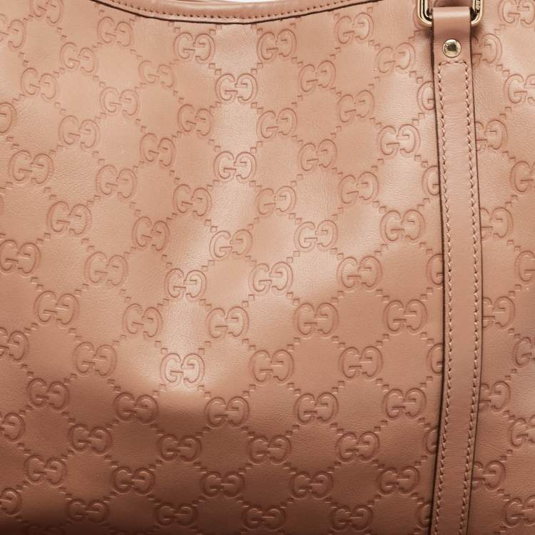 Pre Owned Gucci Beige Guccissima Leather Joy Shopper Tote