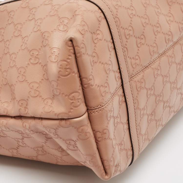 Pre Owned Gucci Beige Guccissima Leather Joy Shopper Tote