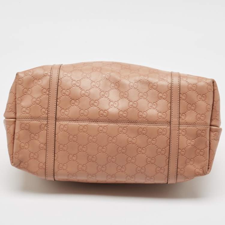 Pre Owned Gucci Beige Guccissima Leather Joy Shopper Tote